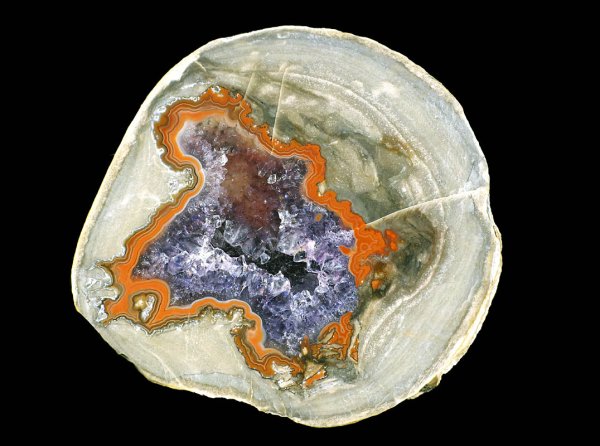 画像1: 瑪瑙/紫水晶(ヒルズフェアバーン・アゲート) South Dakota, U.S.A.