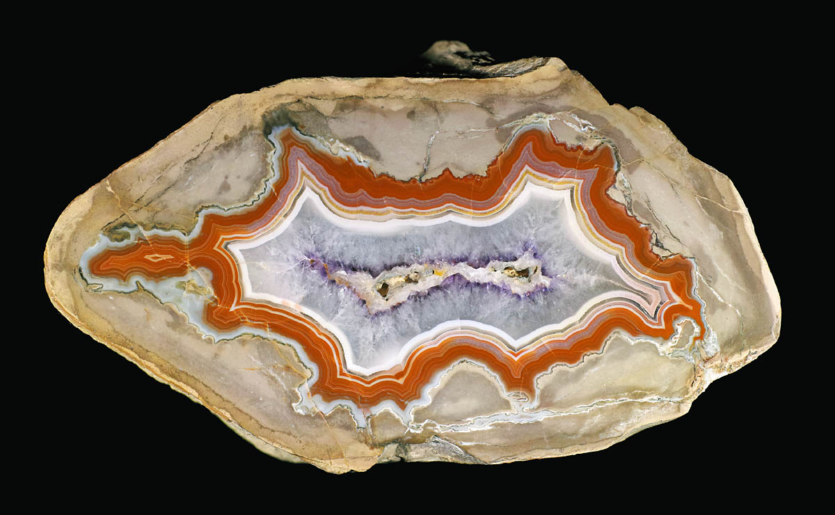 瑪瑙/紫水晶(ティピーキャニオン・アゲート) South Dakota, U.S.A.